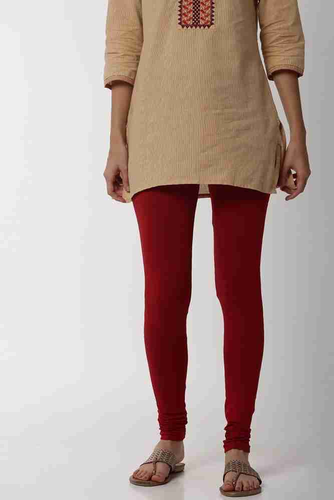 Women's Red Solid Churidar Collection at Soch India