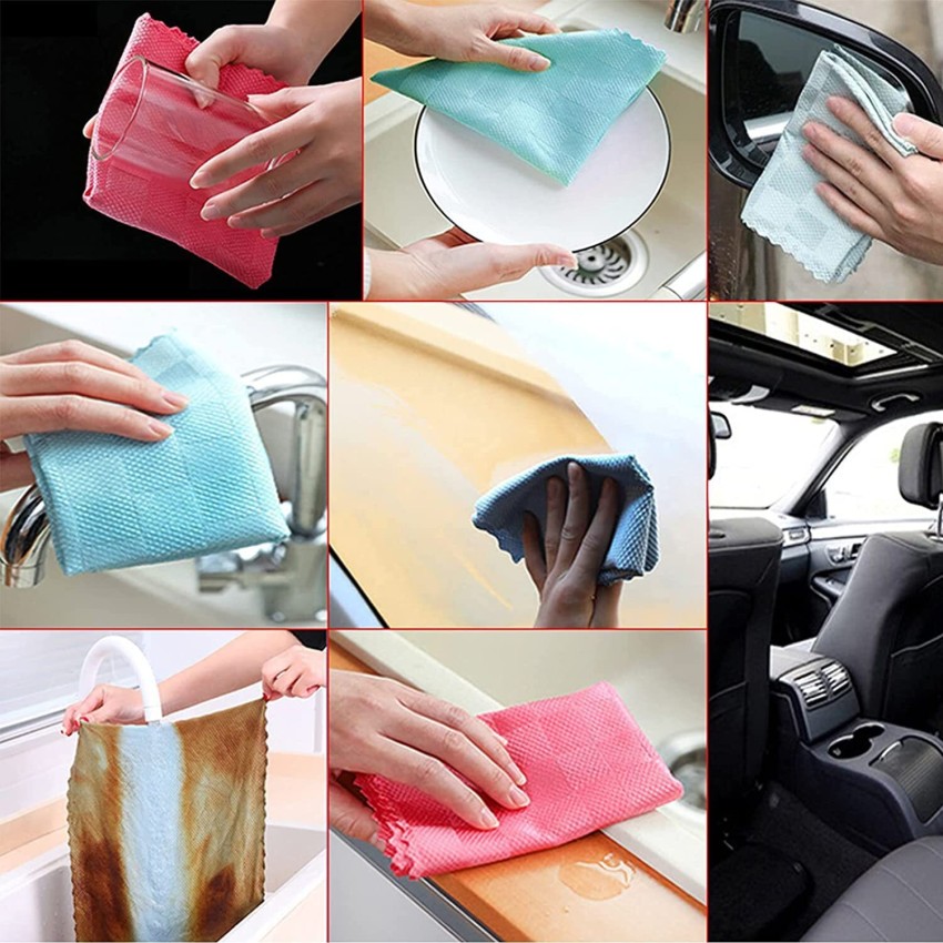 Reusable Microfiber Cleaning Cloths