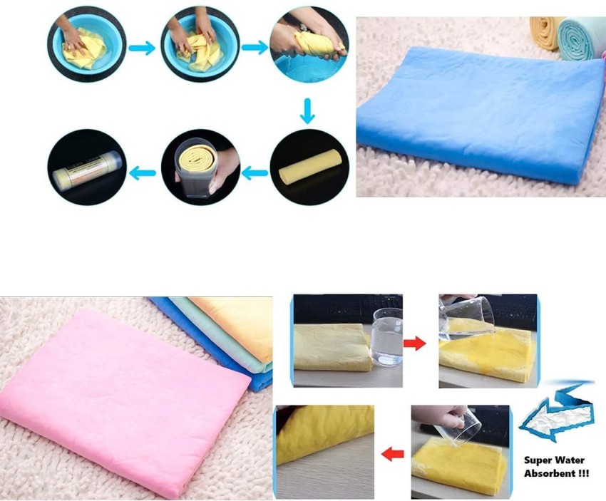 Natural Shammy Chamois Leather Car Cleaning Towels Drying Washing Cloth  25*40cm 