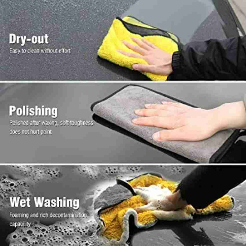 UNIESHINE 500 GSM Towel for Car, Bike & Kitchen Wet and Dry