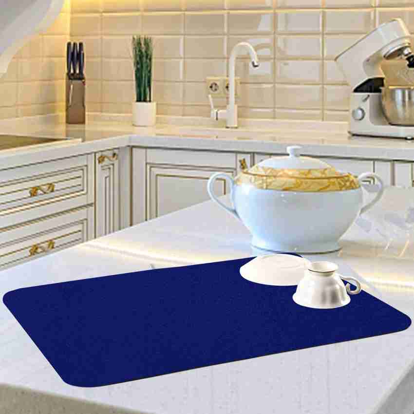 Reversible Absorbent Microfiber Dish Drying Mat Pad 15 x 20