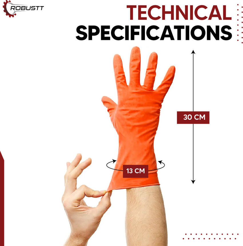 Extra large shop cleaning gloves