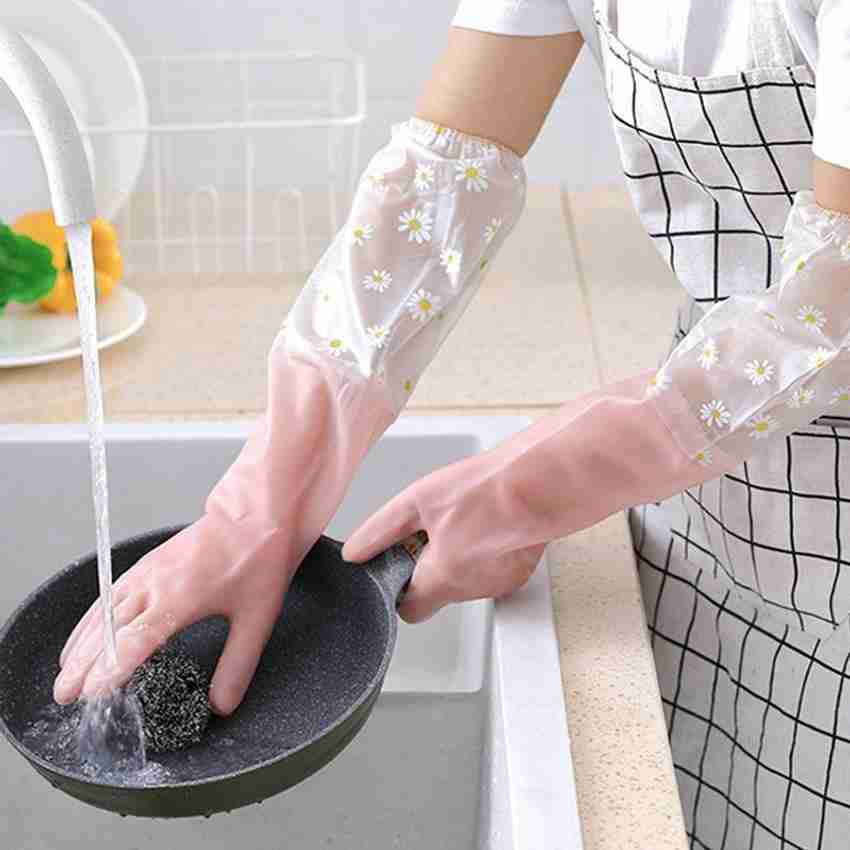 Arm length rubber cleaning gloves sale