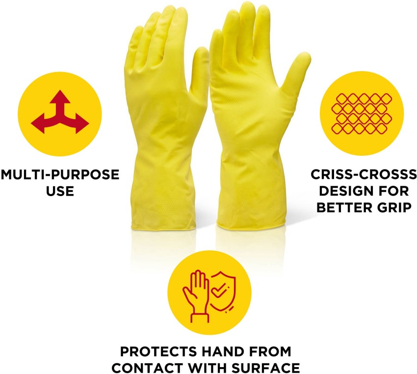 WOD & DONE Hand Protection Yellow Pack of 10