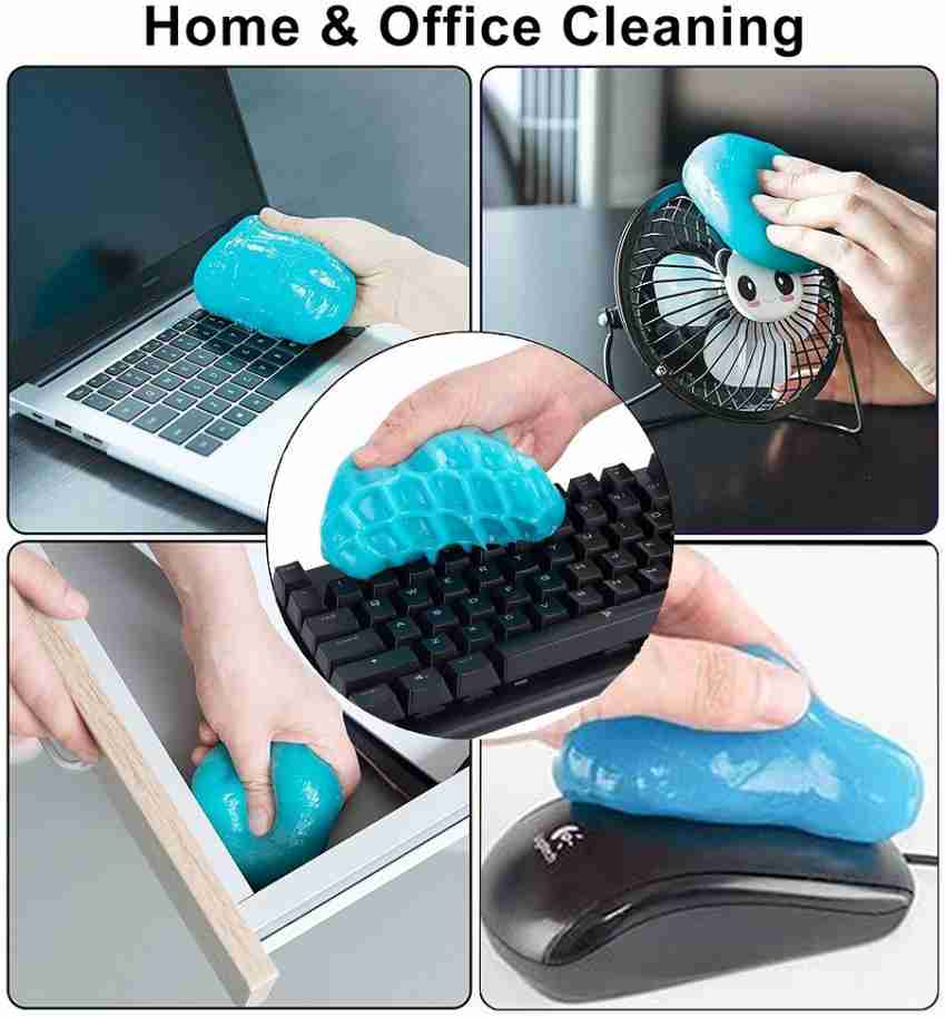 Buy HOTKEI Pack of 2 Aqua Scented Multipurpose Car Interior Ac Vent  Keyboard Laptop Dirt Dust Cleaner Cleaning Gel Kit Jelly for Car Dashboard  Keyboard Computer Electronics Gadgets (100 gm) Online at
