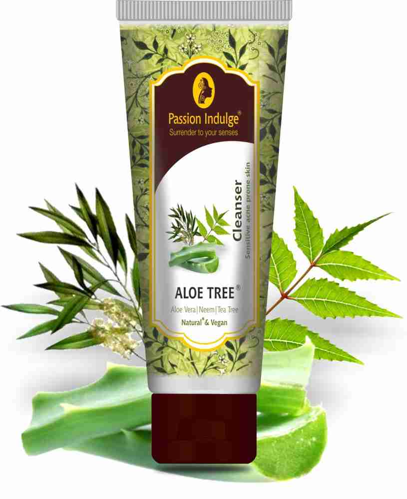 Neem Tea Tree Face Wash - Aloe Vera Cleanser For Acne