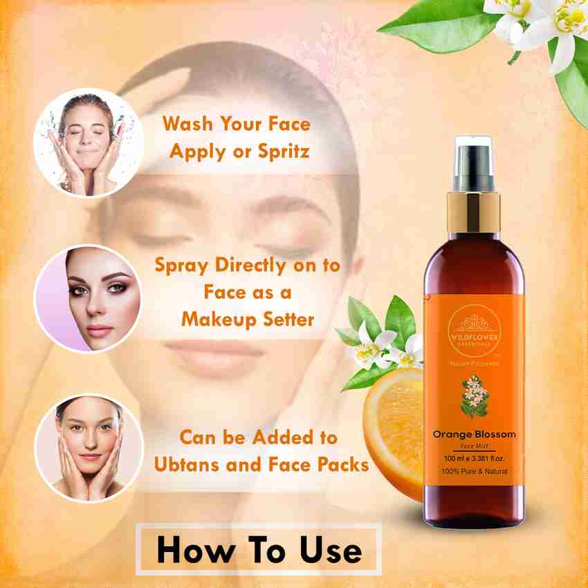 Wildflower essentials Orange Blossom Floral Water Neroli for