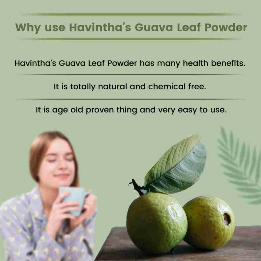 Havintha Natural Guava Leaf Powder Dried Amrood Leaves 100