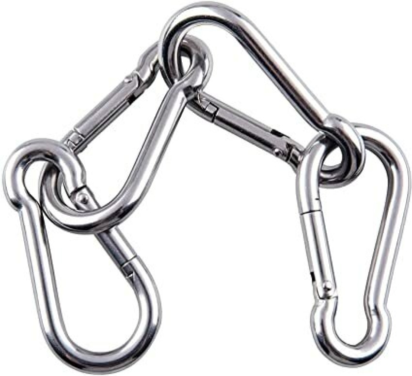 Uxcell Spring Snap Hooks Quick Release Hook, Carbon Steel, 6pack 