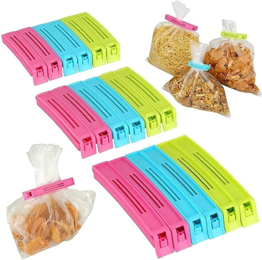 6pcs Food Bag Chip Clips, Seal Bag Sealer Chips Plastic Bag Clips, Seal  Stick, Household Sealer Clamp For Snack Chips Bags, Food Storage Clamp,  Kitche