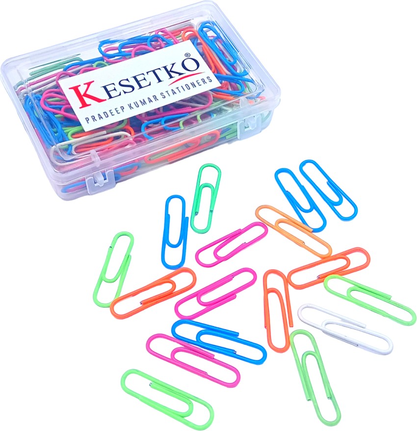 Stationery U Clips/Gem Clips/Paper Clips Plastic Paper Clip 100 multicolor  FS