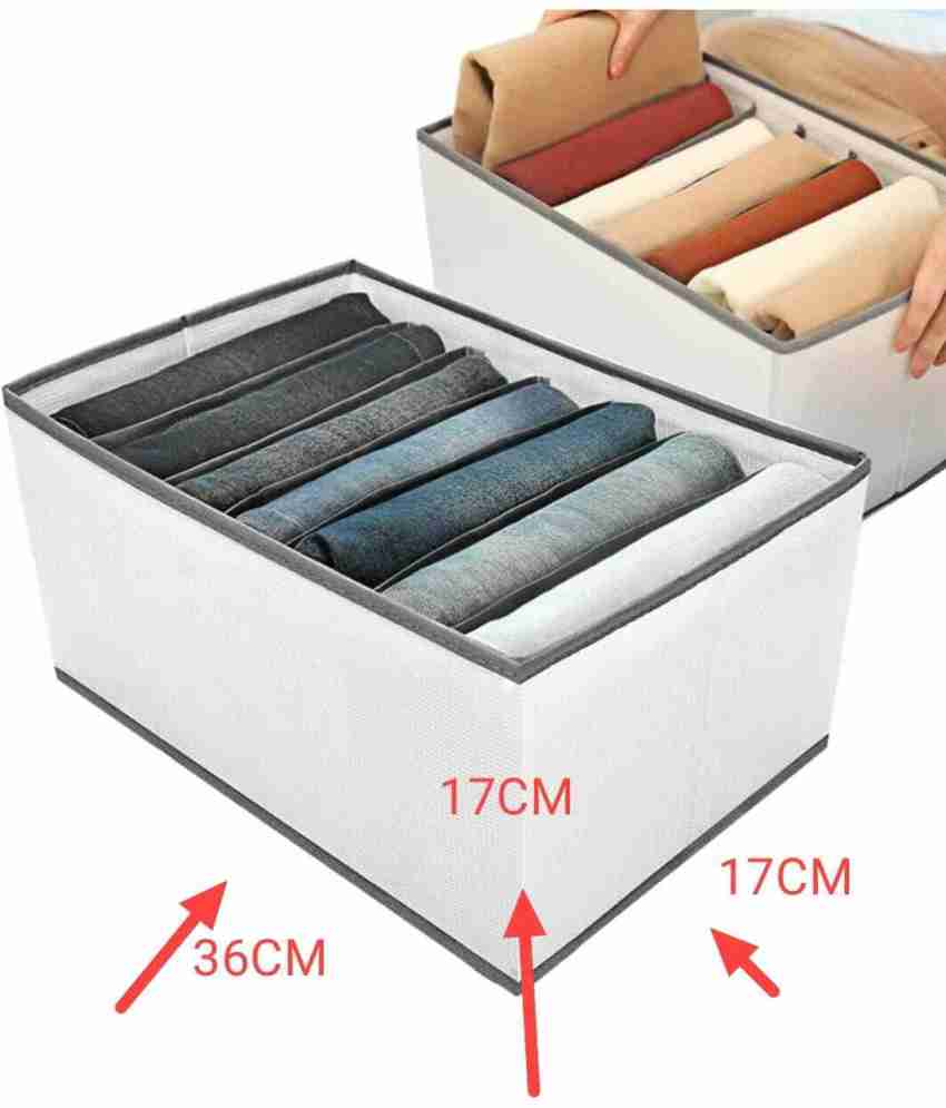 4PCS Wardrobe Clothes Organizer 7 Grids, Closet Organizers and