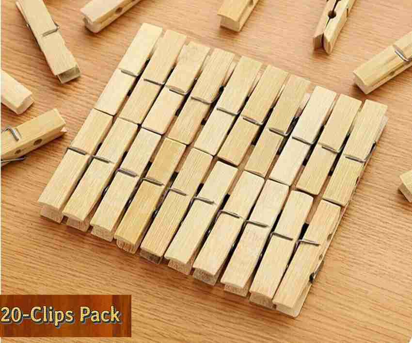 Gentle e kart Wooden Clips for Photo Hanging /Bamboo Clips/Wooden Cloth  Clips/ 60 pcs Wooden Cloth Clips Price in India - Buy Gentle e kart Wooden  Clips for Photo Hanging /Bamboo Clips/Wooden