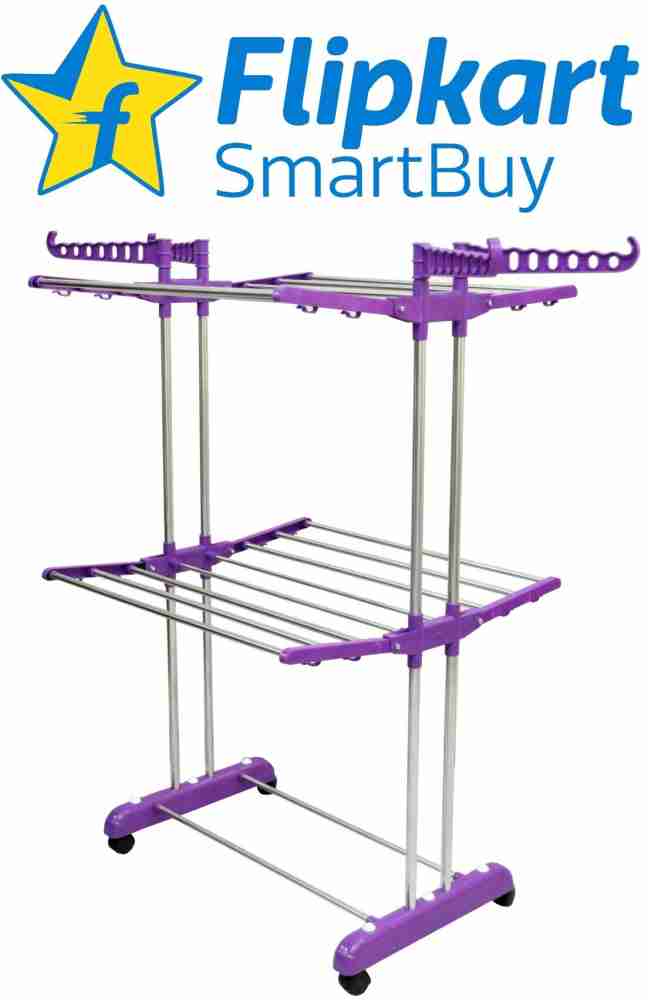 Flipkart SmartBuy Aluminium Plastic Steel Floor Cloth Dryer Stand SS Premium Compact Space Saving Foldable UFSB201 Double Poll Price in India Buy Flipkart SmartBuy Aluminium Plastic Steel Floor Cloth ...