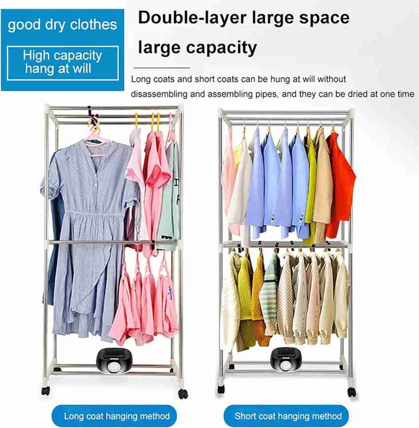 Cloth drying stand with heater outlet