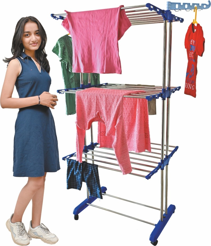 Mega stand Steel Floor Cloth Dryer Stand MODEL N2 Price in India Buy Mega stand Steel Floor Cloth Dryer Stand MODEL N2 online at Flipkart