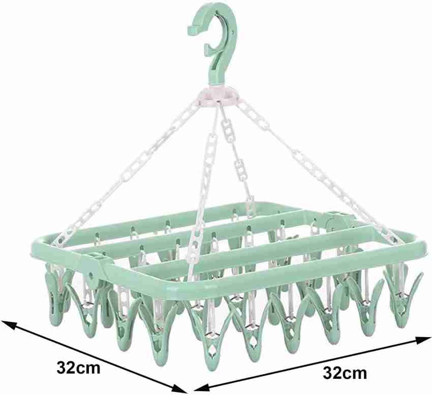 Buy LITTLE PAIGII Space-Saving Cloth Drying Stand with Free 12 piece of  Cloth Hanger Online at Best Prices in India - JioMart.