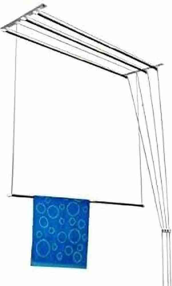 Cybercity Steel Ceiling Cloth Dryer Stand 3 Pipes x 5 Feet Heavy