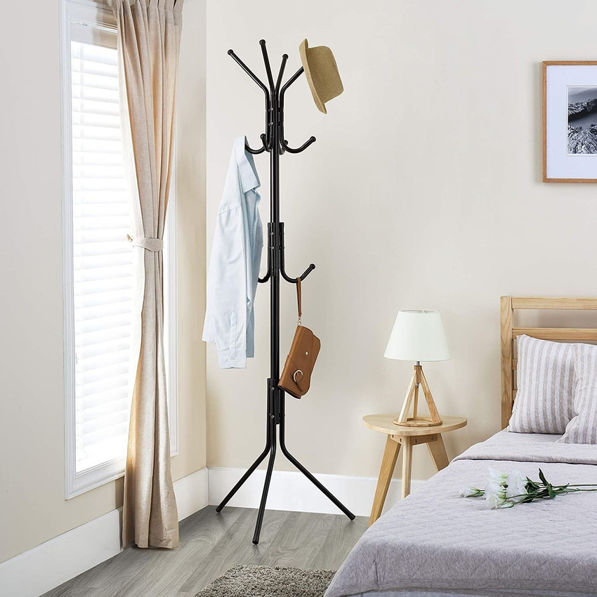 Afflatus Steel Floor Cloth Dryer Stand 12 Hooks Cloth Stand Cloth Hanging Stand for Bedroom Hanging Coat Stand Rack Price in India Buy Afflatus Steel Floor Cloth Dryer Stand 12 Hooks