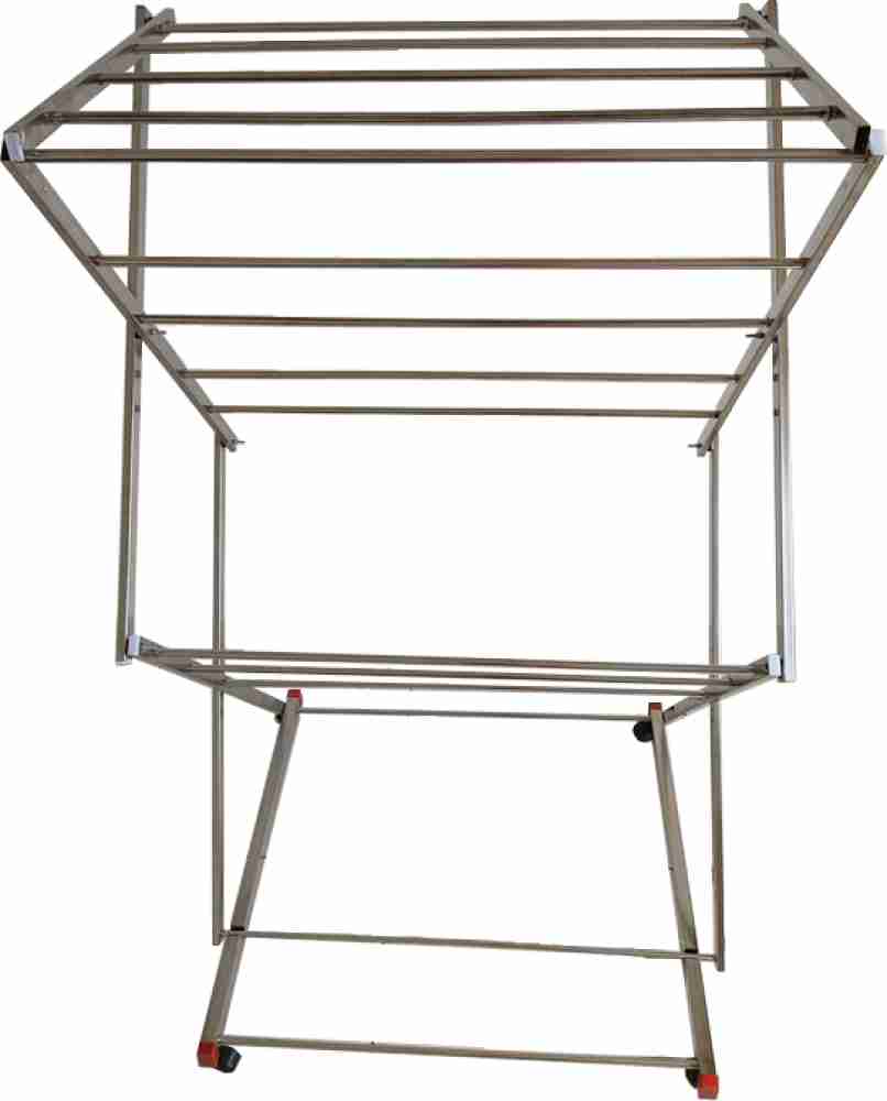 Vakhar Aluminium Floor Cloth Dryer Stand Electric Cloth Rack Big Stainless  Steel Clothes Drying Stand Price in India - Buy Vakhar Aluminium Floor Cloth  Dryer Stand Electric Cloth Rack Big Stainless Steel