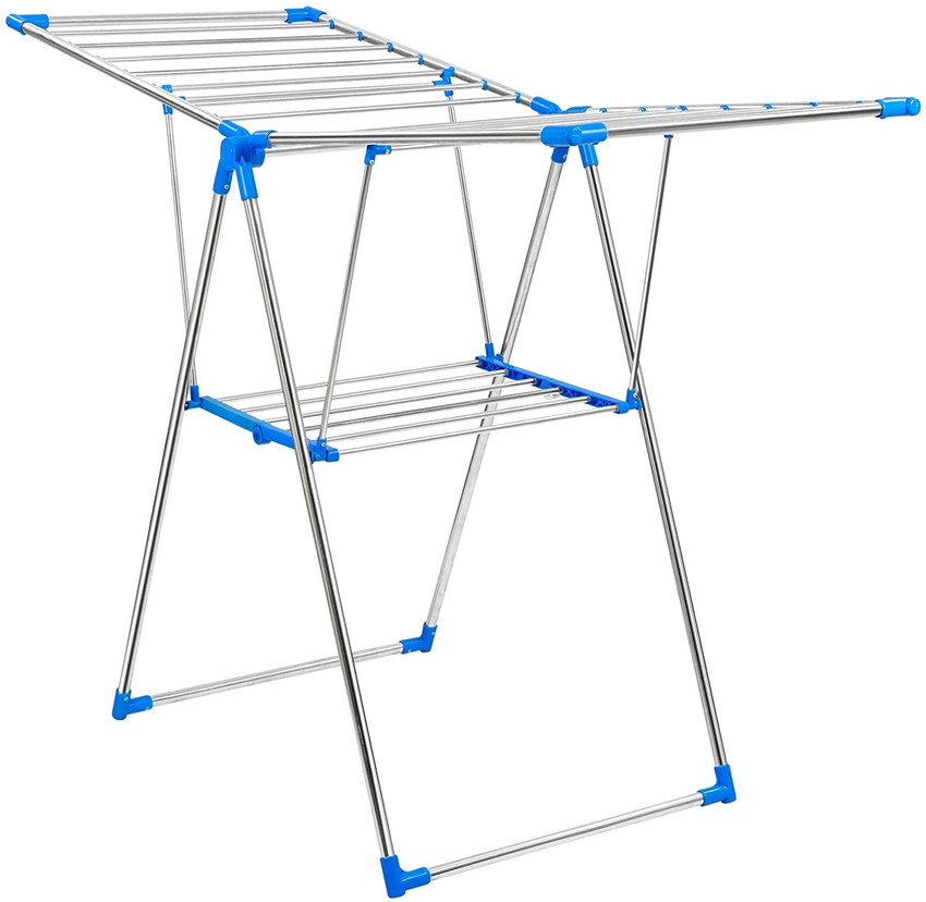 Impulse by Plantex Steel Floor Cloth Dryer Stand Stainless Steel