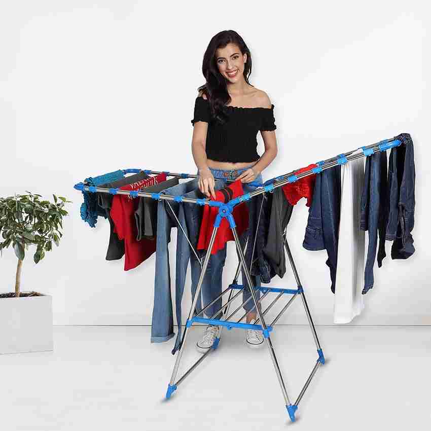 Benevole Steel Floor Cloth Dryer Stand BF SS Price in India Buy Benevole Steel Floor Cloth Dryer Stand BF SS online at Flipkart