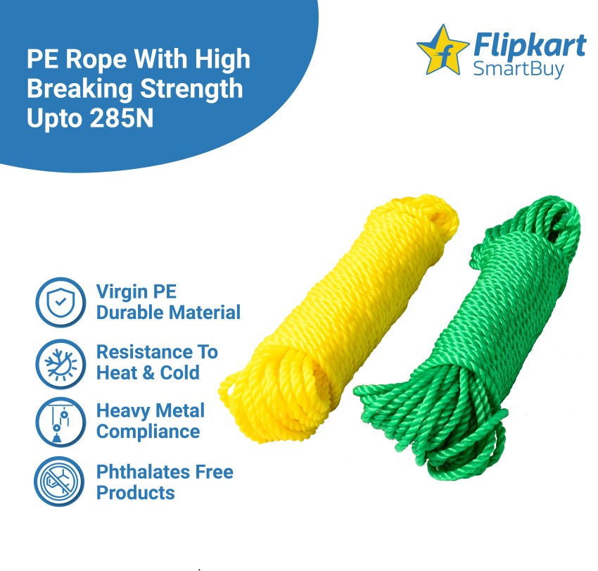 Flipkart SmartBuy Wet and Dry Cloth Hanging Rope Nylon Clothesline Price in India Buy Flipkart SmartBuy Wet and Dry Cloth Hanging Rope Nylon Clothesline online at Flipkart