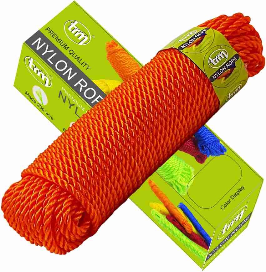 TRM Premium Nylon Rope Cloth Hanging for Indoor and Outdoor Multi_use 25 meter  Nylon Clothesline Price in India - Buy TRM Premium Nylon Rope Cloth Hanging  for Indoor and Outdoor Multi_use 25