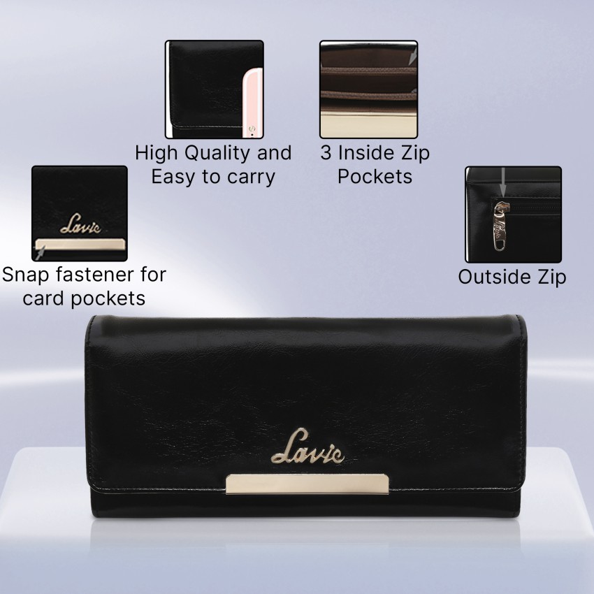 LAVIE Casual Black Clutch BLACK Price in India Flipkart