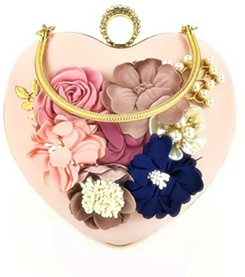 Pink and best sale gold clutch