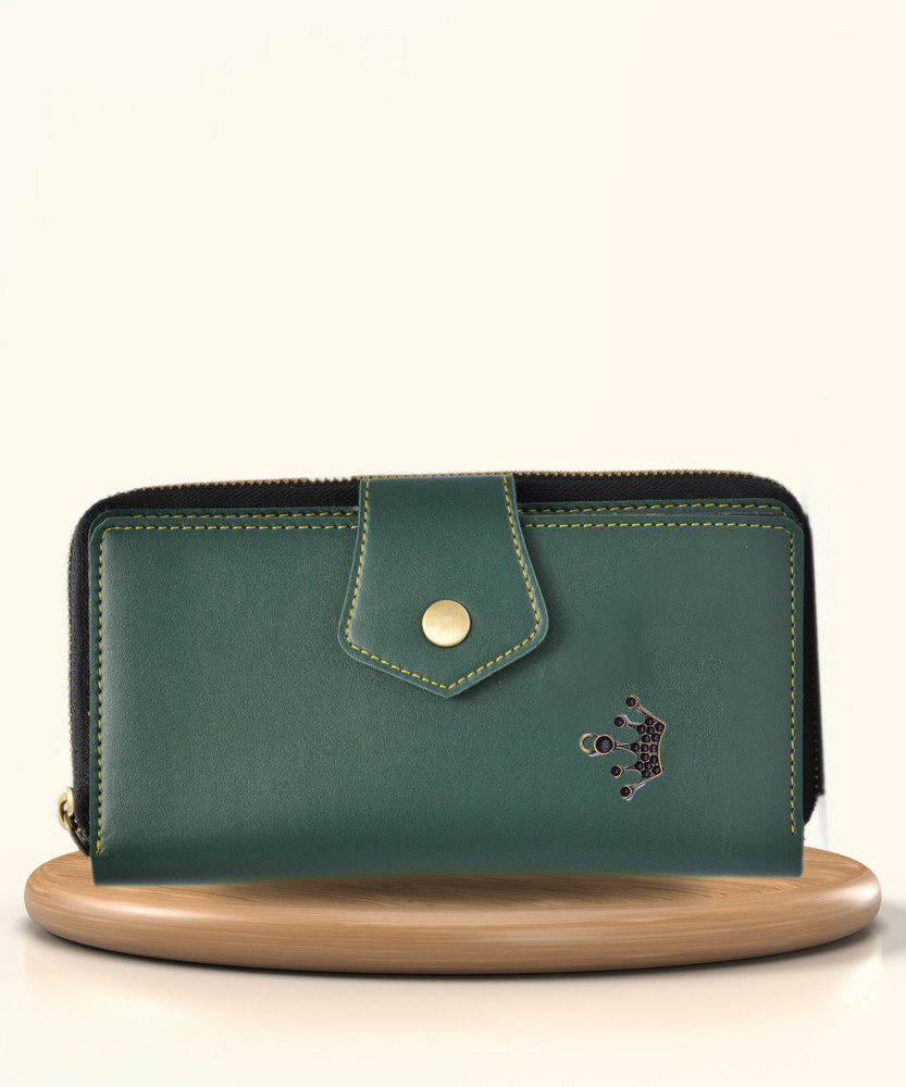 Your Gift Studio Women Formal Green Artificial Leather Wallet Green Price in India Flipkart