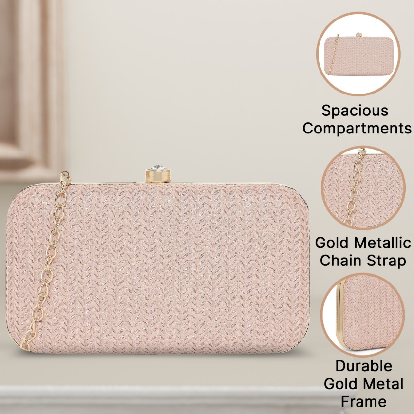 Pale cheap pink clutch