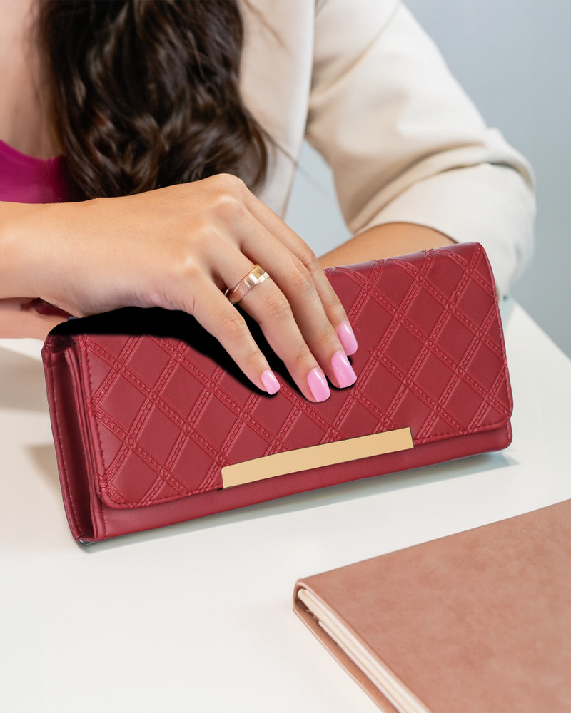 Leather Land Formal Casual Maroon Clutch Maroon Price in India Flipkart