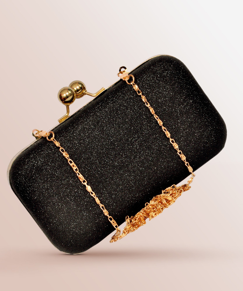 Black suede store evening clutch