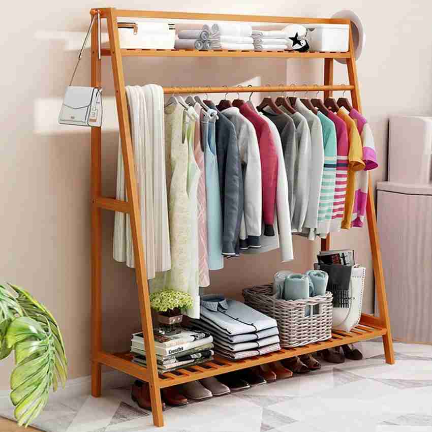 Storage Furniture  Mounted Shelf Clothes Rack Hanging Coat Hooks