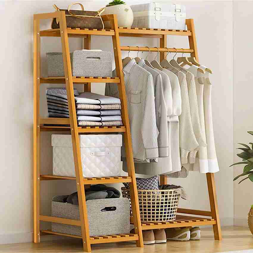 WOODEN CLOTHES RACK - Light beige