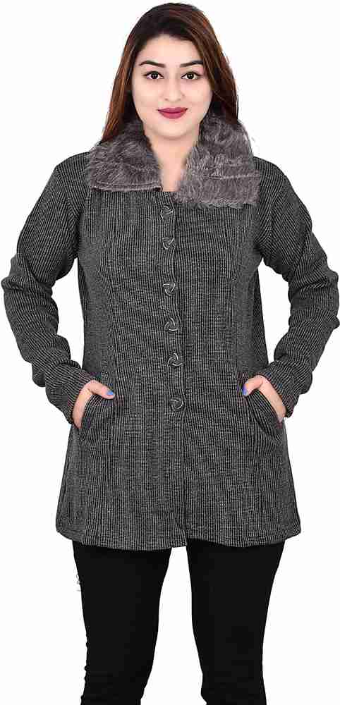 Fur online sweater jacket