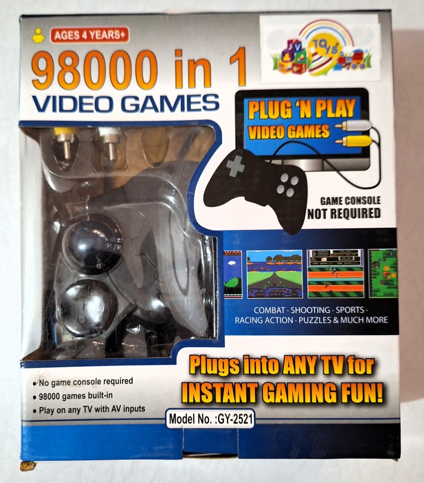 98000 IN 1 Video Game Pad Built In TV Game Direct AV Inputs Shooting,  Puzzle Limited Edition Price in India - Buy 98000 IN 1 Video Game Pad Built  In TV Game