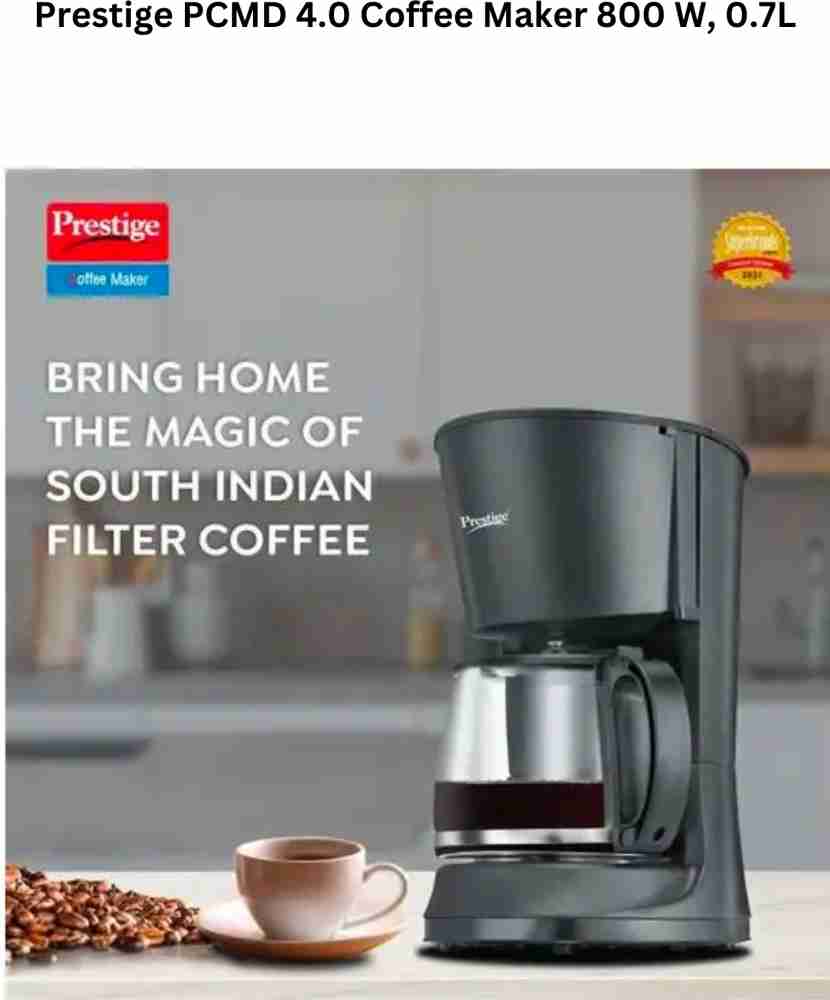 Prestige PCMD 4.0 Coffee Maker 800 W 0.7L 12 Cups Coffee Maker Price in India Buy Prestige PCMD 4.0 Coffee Maker 800 W 0.7L 12 Cups Coffee Maker Online at Flipkart