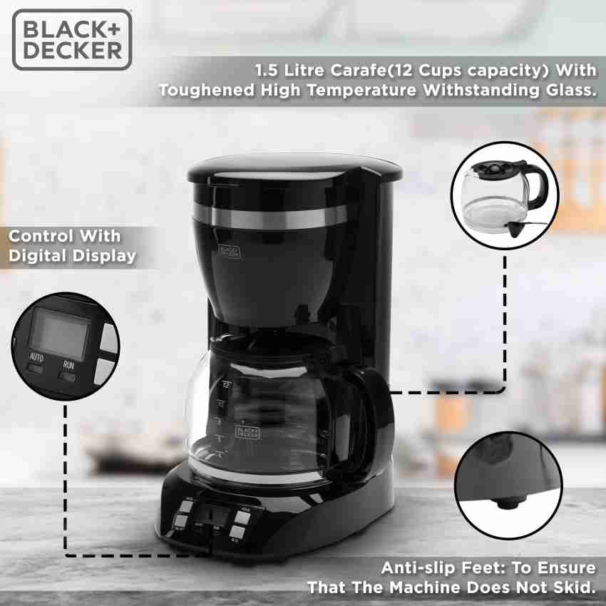 Black Decker BXCM1201IN 12 Cups Coffee Maker Price in India