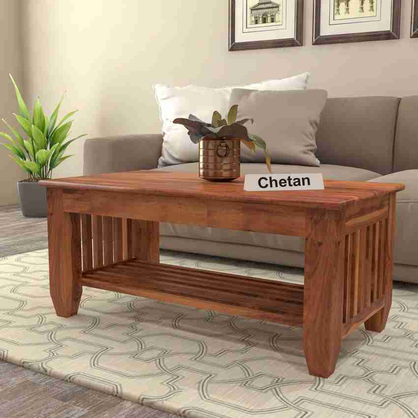 Chetan Interiors Sheesham Wood Center Table Centre Table Teapoy