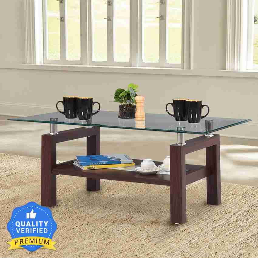 RoyalOak Glen Glass Coffee Table Price in India Buy RoyalOak