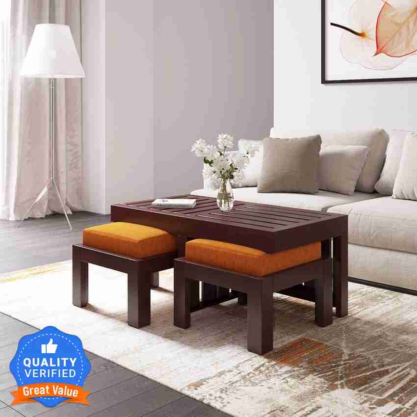 Flipkart Perfect Homes PureWood Sheesham Coffee Table Price in