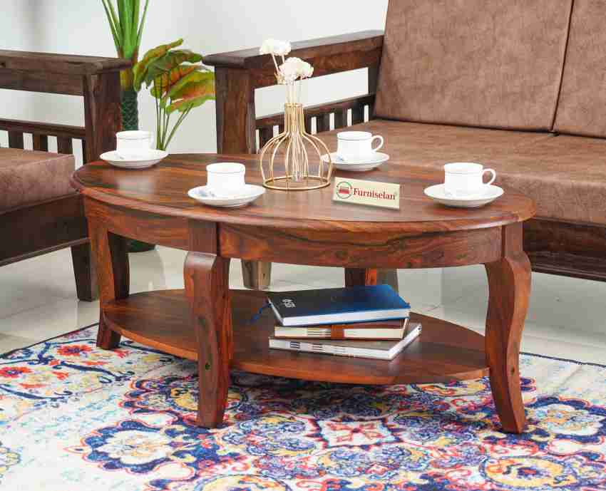 Denmark Sheesham Wood Oval Coffee Table