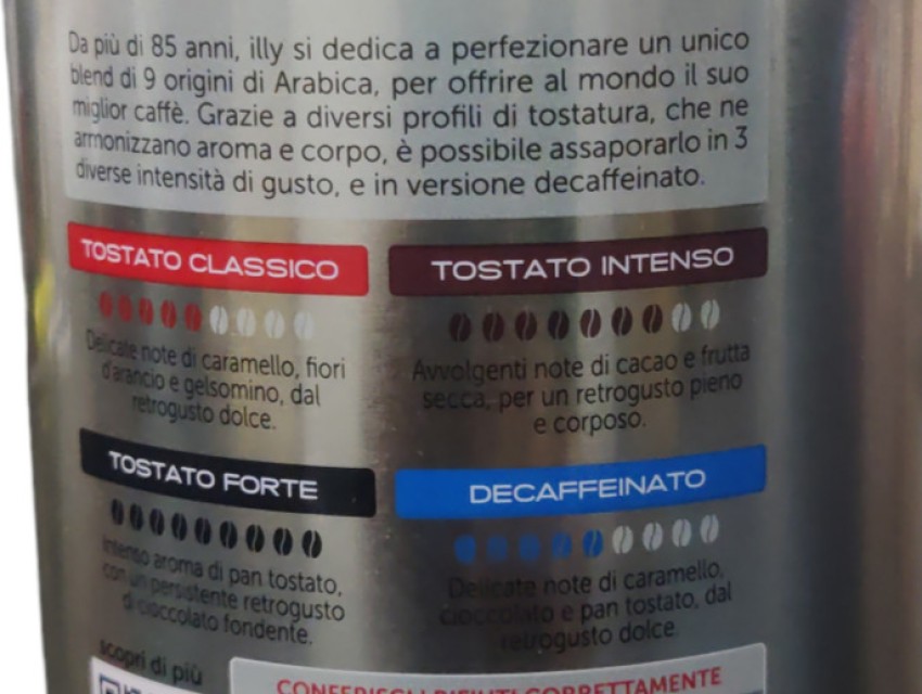 ILLY CAFFE' MACINATO TOSTATO CLASSICO GR.250