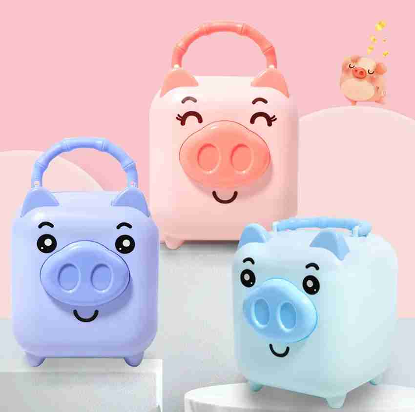 poksi Pig Shape Piggy bank with Lock and Key |Money bank for Kids| Gullaq Coin  Bank Price in India - Buy poksi Pig Shape Piggy bank with Lock and Key |Money  bank