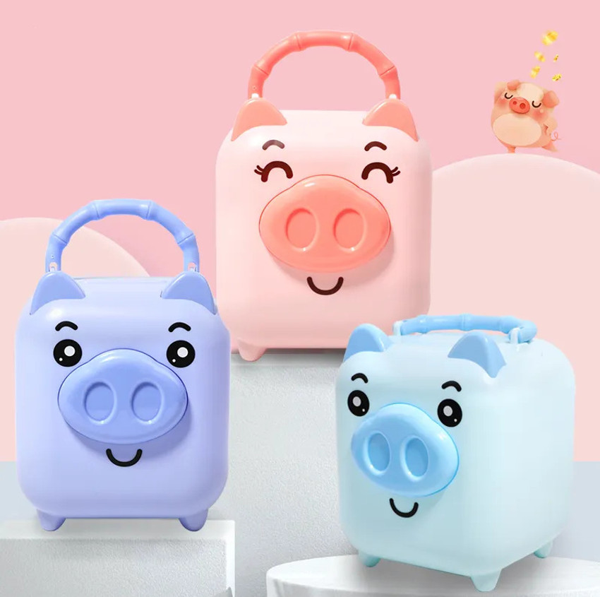 Piggy bank best sale with key