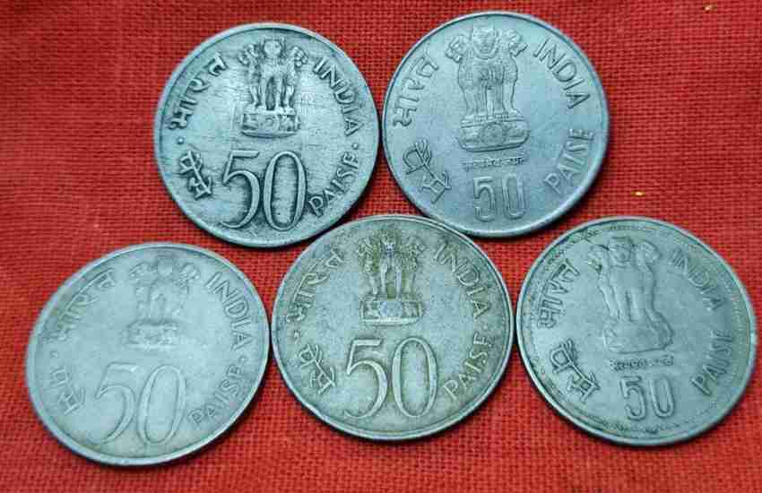 AAKALP 50 PAISA UNC Modern Coin Collection Price in India - Buy