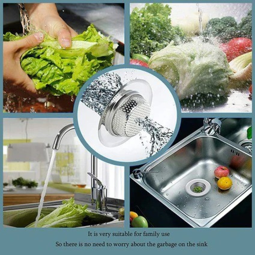 1pc Kitchen Sink Drain Strainer With Filter Basket For Dish Washing, Sink,  Floor