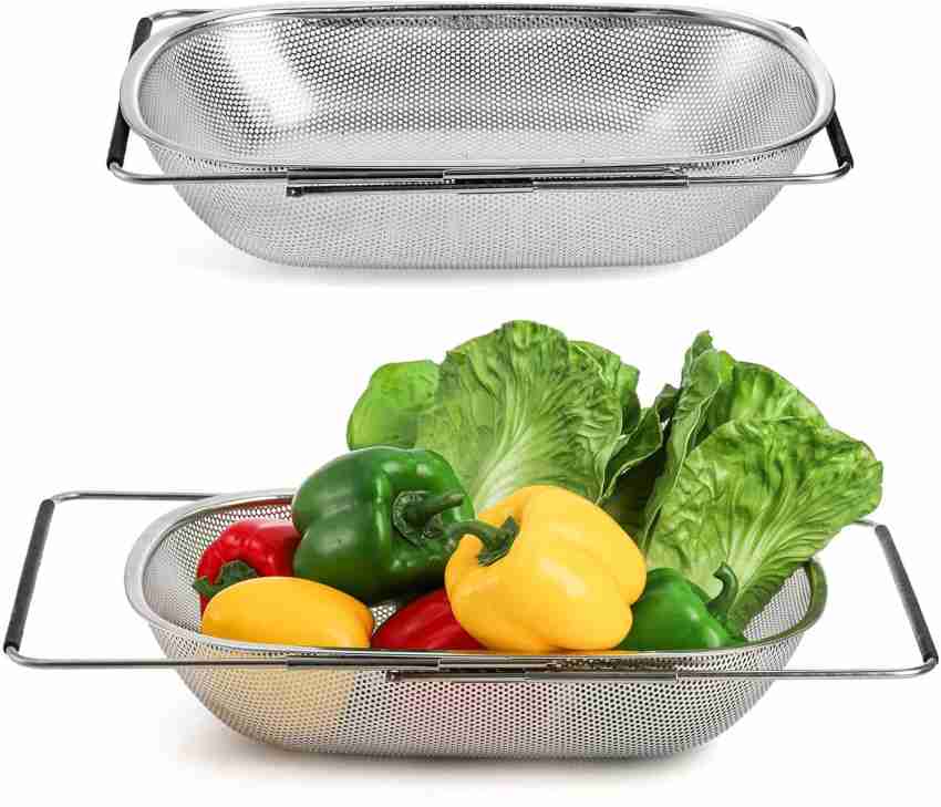 Arik Stainless Steel Sink Strainer Kitchen Drain Net Basin Basket  Filter/Jali Stainless Steel Funnel